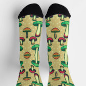 Mushroom-Muster Socken (Oben)