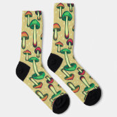 Mushroom-Muster Socken (Rechts)