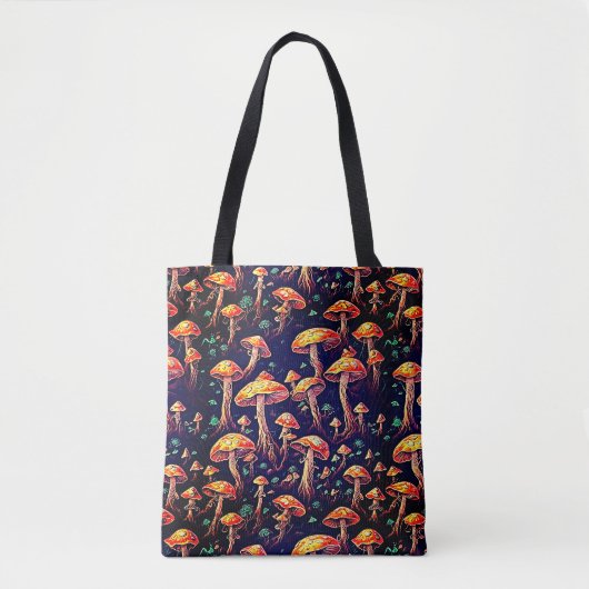 Mushroom-Muster Tasche (Vorderseite)