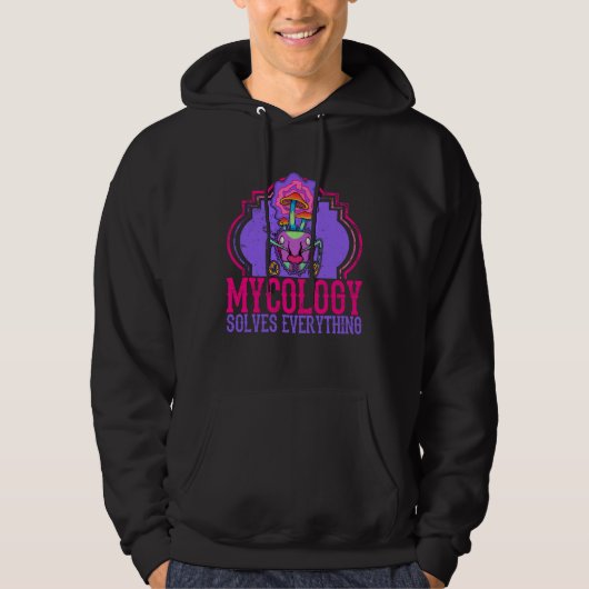 Mushroom mycology biologist mycologist psilocybin  hoodie (Vorderseite)