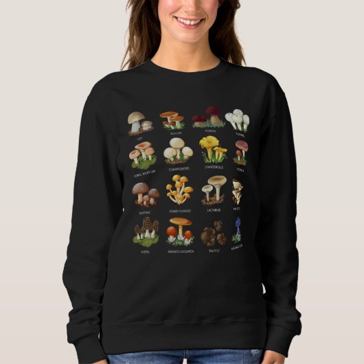 Mushroom Mycology Fungi Foraging Mushroom Whispere Sweatshirt (Vorderseite)