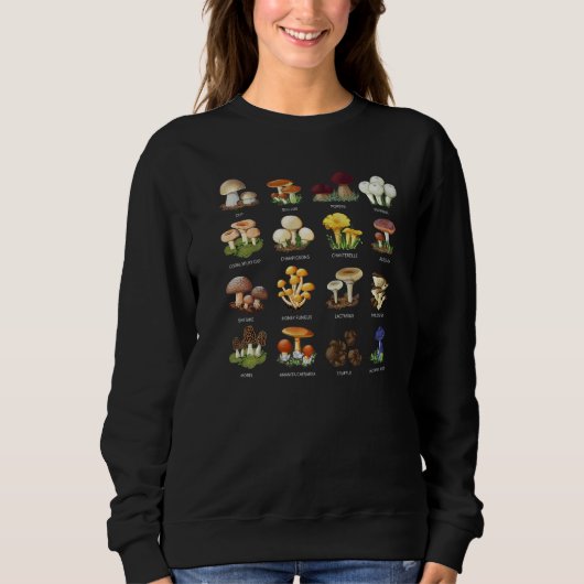 Mushroom Mycology Fungi Foraging Mushroom Whispere Sweatshirt (Vorderseite)