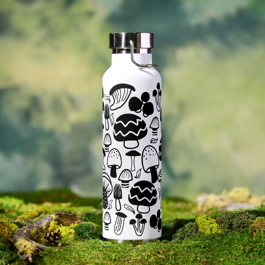 Mushroom Nature Black Trinkflasche (Außenbereich)
