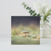 Mushroom Nature Foto Card (Stehend Vorderseite)