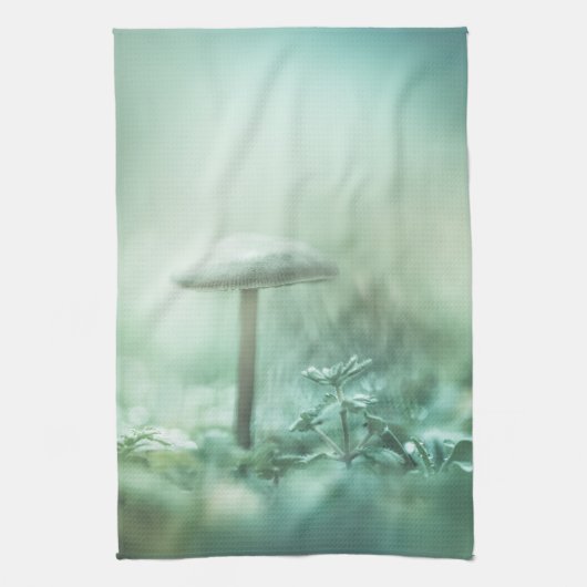 Mushroom Nature Foto Geschirrtuch (Vertikal)