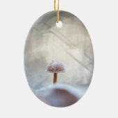 Mushroom Nature Foto Keramik Ornament (Hinten)