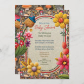 Mushroom Nature Party Dusche Einladung (Vorne/Hinten)