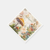 Mushroom Nature Themendusche Napkins Serviette (Ecke)