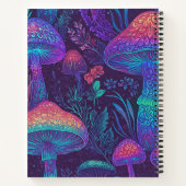 Mushroom Neon Forest Dreamscape Notizblock (Rückseite)