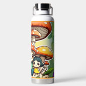 "Mushroom-Party" Trinkflasche (Rückseite)
