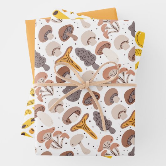 Mushroom Pasta Groceries Geschenkpapier Set (Beispiel)