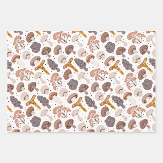 Mushroom Pasta Groceries Geschenkpapier Set (Vorderseite)