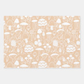Mushroom Pastel Brown Geschenkpapier Set (Vorderseite 2)
