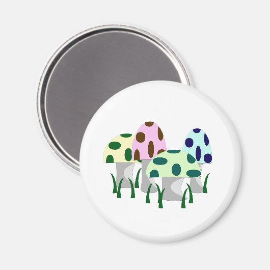 Mushroom-Patch Magnet (Vorderseite/Rückseite)