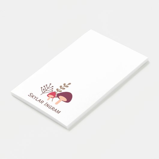 Mushroom-Patch Post-it Klebezettel (angewinkelt)