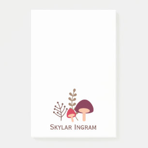 Mushroom-Patch Post-it Klebezettel