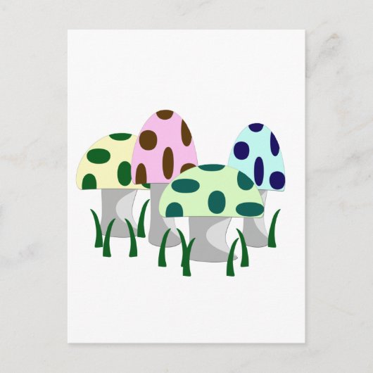 Mushroom-Patch Postkarte (Vorderseite)
