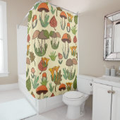 Mushroom pattern. duschvorhang (Beispiel)