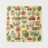 Mushroom pattern. wandteppich (Vorderseite)