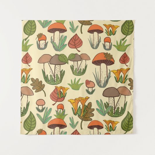 Mushroom pattern.  wandteppich (Vorderseite)