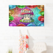 Mushroom Personalisierter Charakter Geburtstag Banner (Insitu)