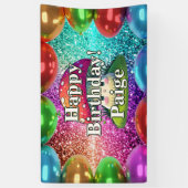 Mushroom Personalisierter Charakter Geburtstag Banner (Vertikal)