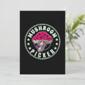 Mushroom Picker Einladung (Stehend Vorderseite)