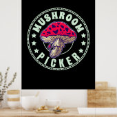 Mushroom Picker Poster (Küche)