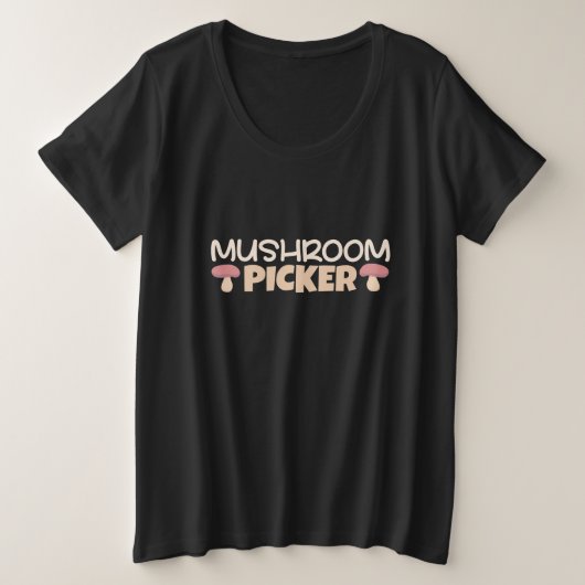 Mushroom Pickers Große Größe T-Shirt (Design vorne)