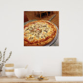 Mushroom Pizza Poster (Küche)