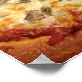 Mushroom Pizza Poster (Ecke)