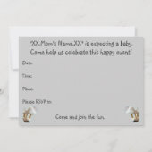 Mushroom Playground Kinderdusche Einladung (Rückseite)