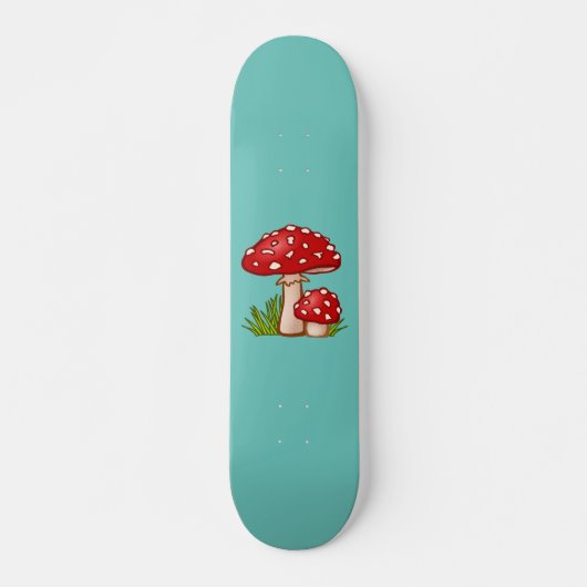 MUSHROOM POLKA DOT GIRLS SKATEBOARD DECK (Vorne)