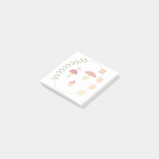 Mushroom Post-it Klebezettel (angewinkelt)