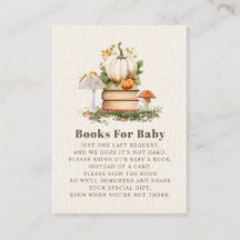 Mushroom Pumpkin Woodland Bücher für Babydusche