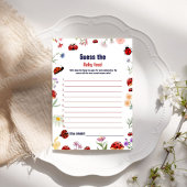 Mushroom rät die Baby Food Baby Dusche Spielkarte Einladung