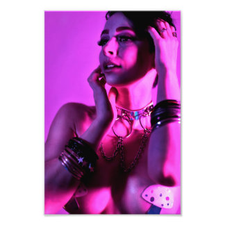 Mushroom Rave Girl Fotodruck