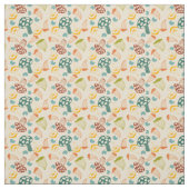 Mushroom Retro Muster Mitte Jahrhundert  Stoff (Muster)