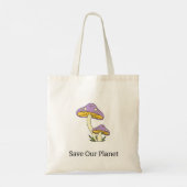 Mushroom "Rett Our Planet" Tasche (Rückseite)