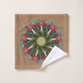 Mushroom Rising™ Badetuch-Set Badhandtuch Set (Waschlappen)