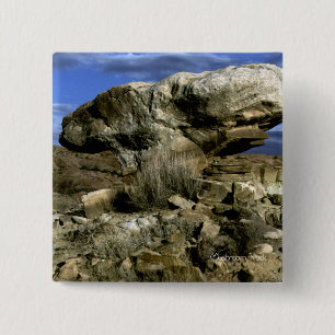 Mushroom Rock Color Foto Button