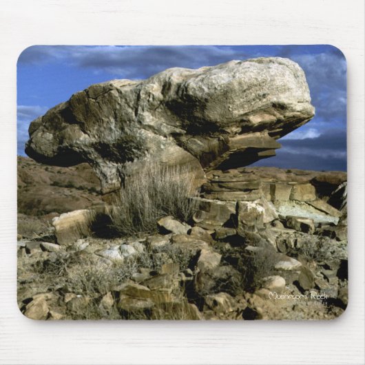 Mushroom Rock Color Foto Mousepad (Vorne)