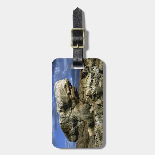 Mushroom Rock Gepäckanhänger (Vorderseite vertikal)