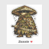 Mushroom Ronin — Geist des alten Waldes  Aufkleber (Blatt)
