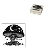 Mushroom Rubber Briefmarke Moon and Stars Gummistempel (Stempel)