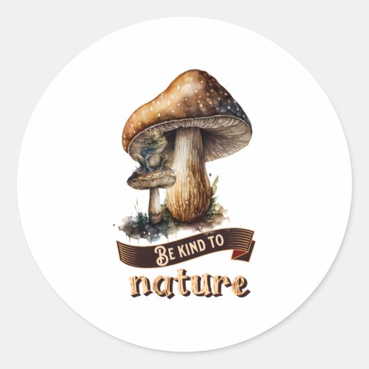 Mushroom Runder Aufkleber (Vorderseite)