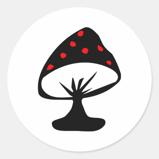 Mushroom Runder Aufkleber (Vorderseite)
