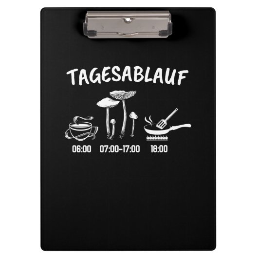 Mushroom-Sammlerplan Klemmbrett (Vorderseite)