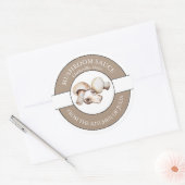 Mushroom Sauce Label Runder Aufkleber (Umschlag)