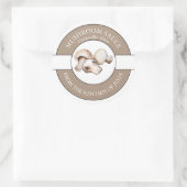 Mushroom Sauce Label Runder Aufkleber (Tasche)